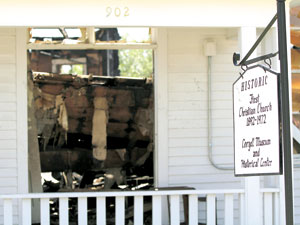 Man confesses to setting church fire